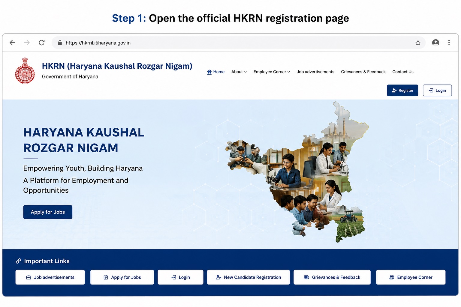 HKRN Registration Step 1